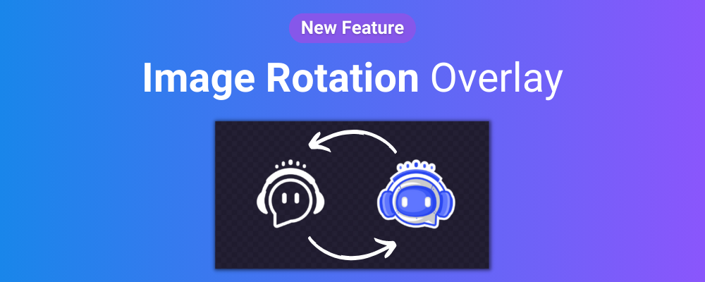 This picture shows the Image Rotation Widget of Sound Alerts which allows you to add rotating logos or banners to your stream.