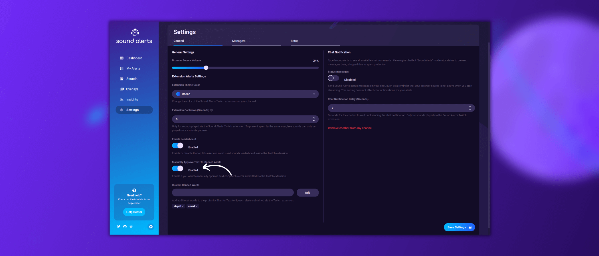 New Feature TexttoSpeech Alerts in the Sound Alerts Twitch Extension