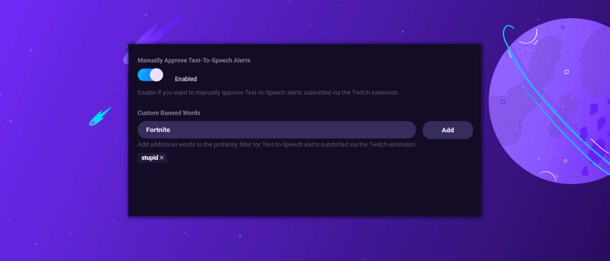 New Feature: Text-to-Speech Alerts in the Sound Alerts Twitch Extension