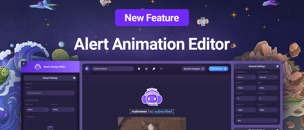 New Feature: Build the designs of your dreams with the Alert Animation Editor