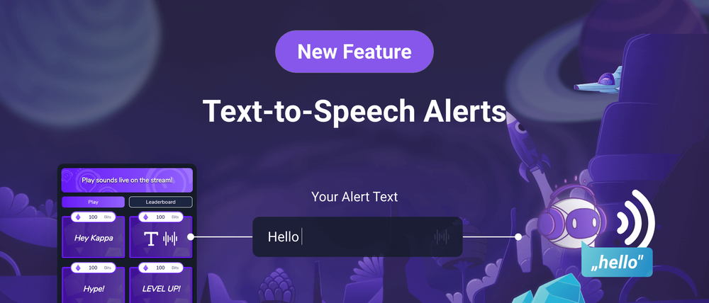 New Feature: Text-to-Speech Alerts in the Sound Alerts Twitch Extension