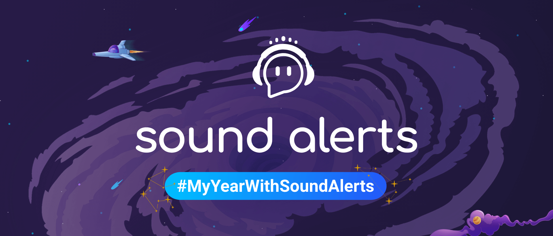 The Sound Alerts year review logo for #MyYearWithSoundAlerts.