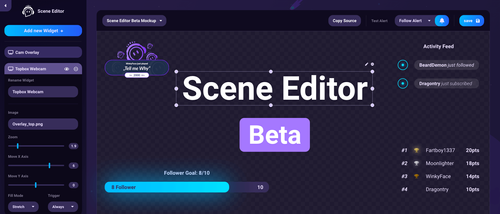 Welcome to the Scene Editor Beta